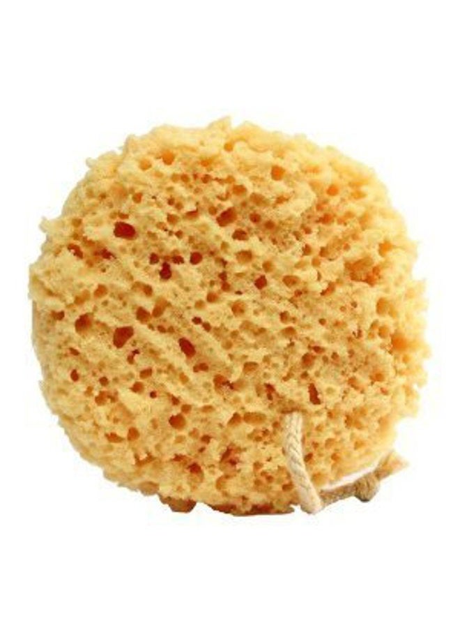 Foam Bath Sponge - 2 Count Yellow Synthetic Mesh