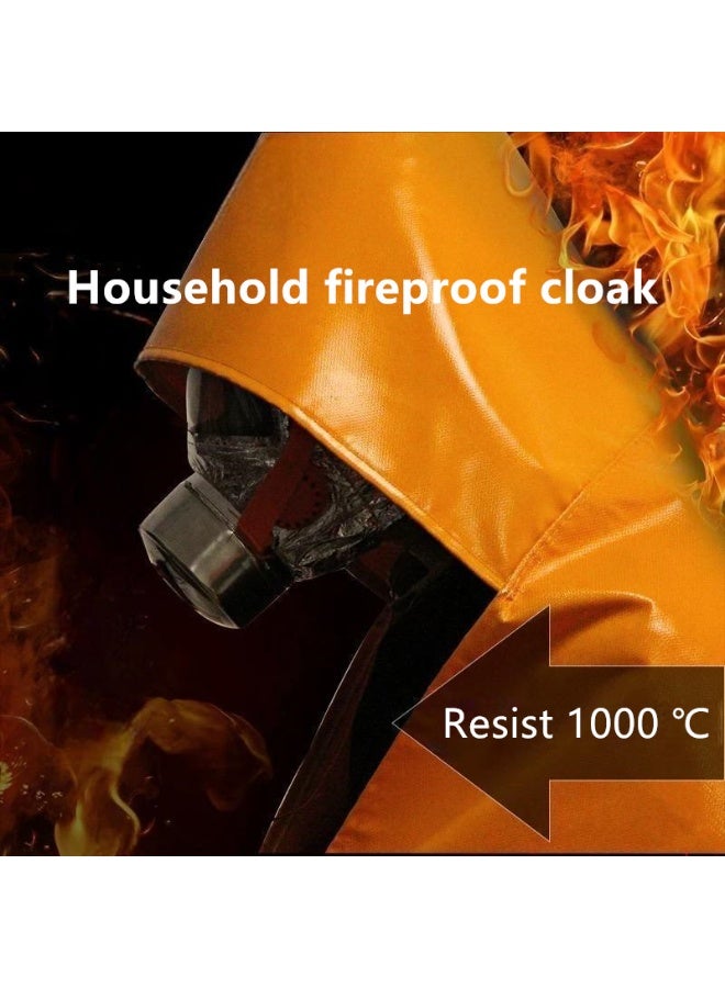 Household fire protection cloak, silicone glass fiber fireproof clothing for protection - Image 1