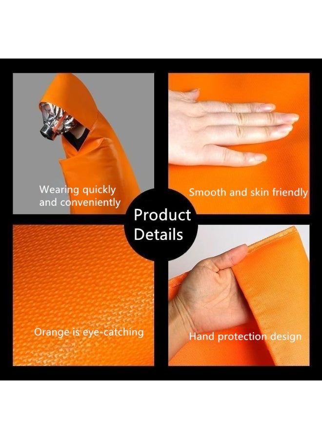 Household fire protection cloak, silicone glass fiber fireproof clothing for protection - Image 4