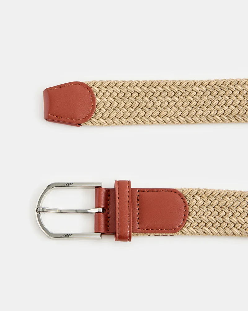 Redtag Men Beige Casual Elastic Belt