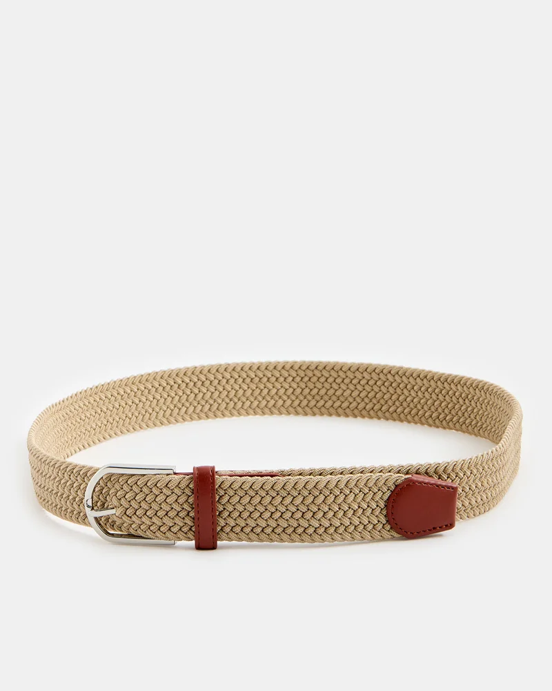 Redtag Men Beige Casual Elastic Belt