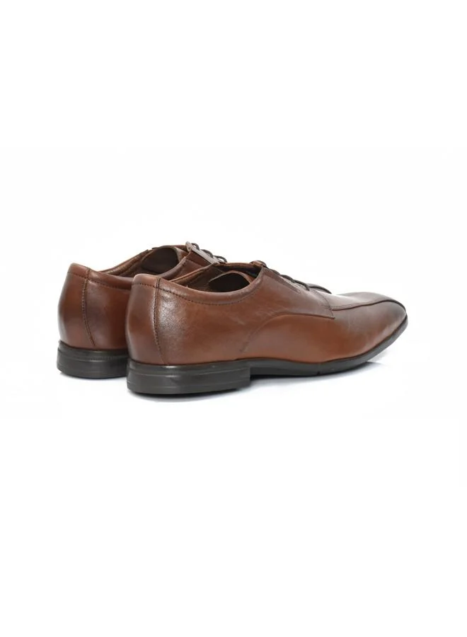 ATTILIO Mens Jack Lace Up Derby shoe Tan Leather Office Formal Wear Casual Party Wear Premium Shoes