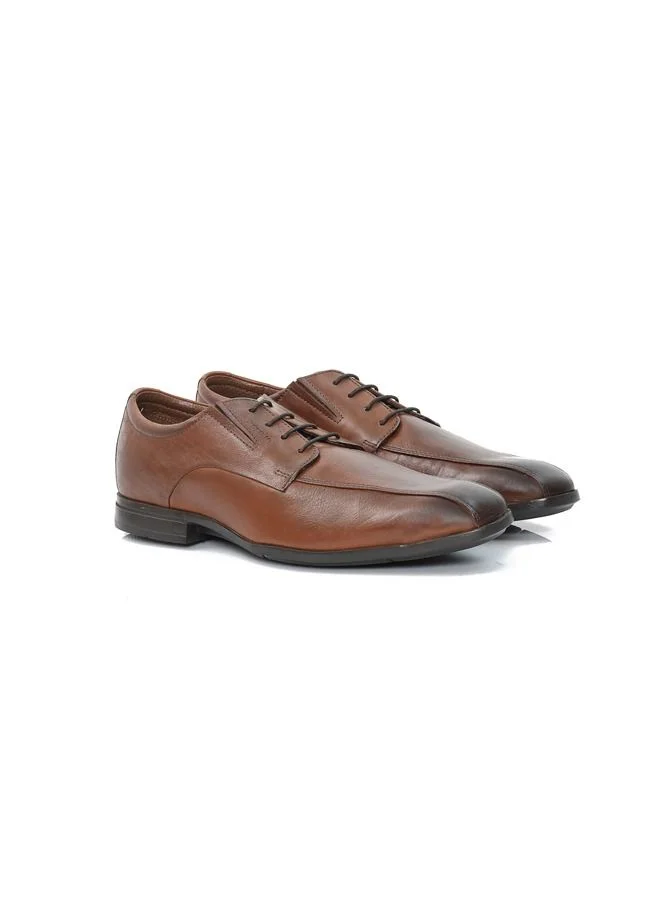 ATTILIO Mens Jack Lace Up Derby shoe Tan Leather Office Formal Wear Casual Party Wear Premium Shoes