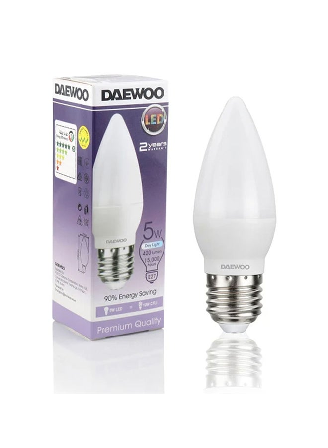 دايو مصباح LED بتصميم شمعة وبضوء نهاري - Image 2