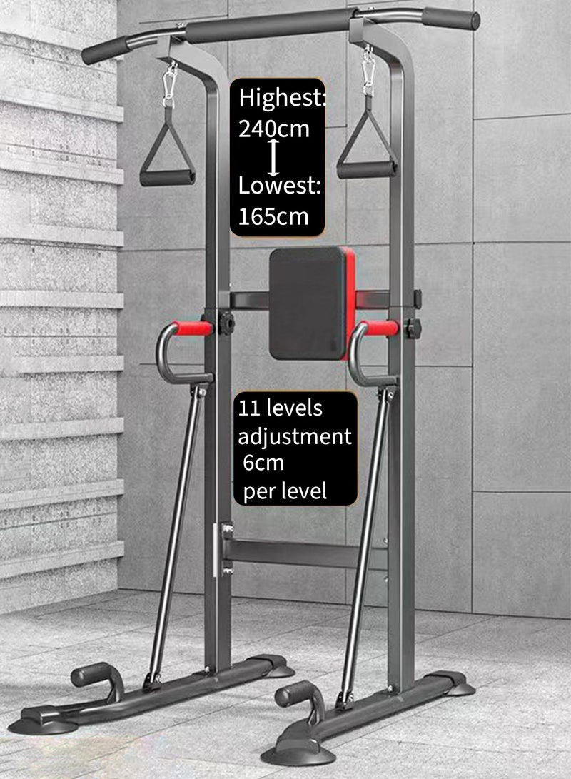 Bukela Power Tower Pull Up Bar and Dip Station Pro, Multi-Function Home Gym, Strength Training Fitness Equipment, Height Adjustable - Image 1