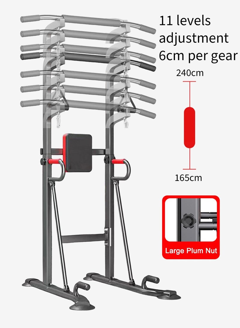 Bukela Power Tower Pull Up Bar and Dip Station Pro, Multi-Function Home Gym, Strength Training Fitness Equipment, Height Adjustable - Image 3