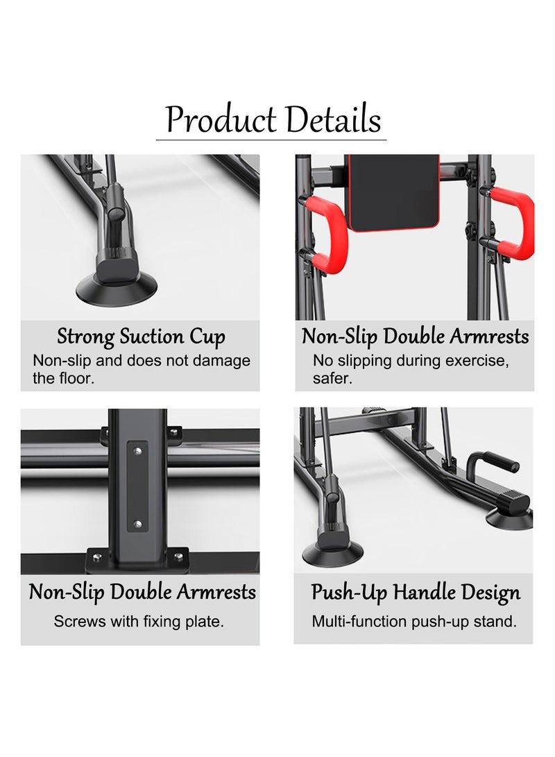 Bukela Power Tower Pull Up Bar and Dip Station Pro, Multi-Function Home Gym, Strength Training Fitness Equipment, Height Adjustable - Image 4