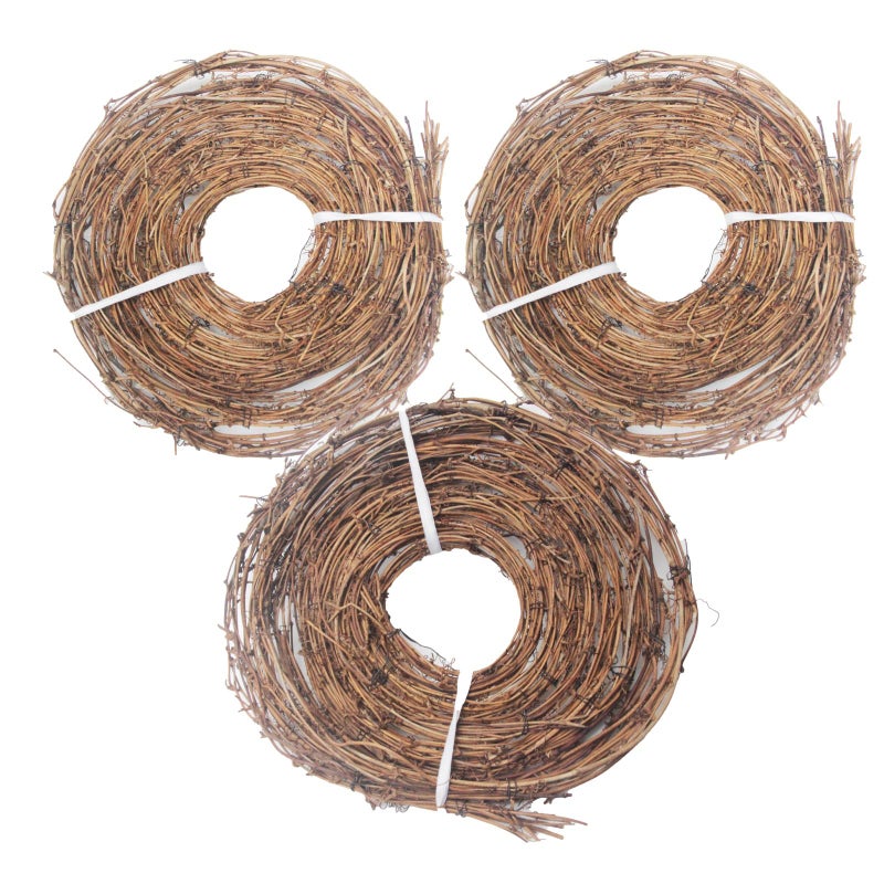 nuuubik 15 Feet Grapevine Garland DIY Crafts Natural Grapevine Twig Vines, 3 PCS Vines Garland Wreaths for Wedding Christmas House Holiday Door Vase Wall Decor - Image 1