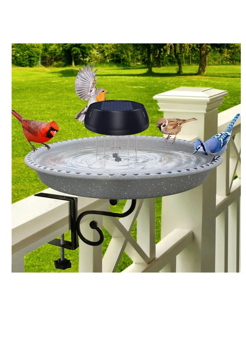 Generic Solar Powered Bird Bath Water Agitator, Solar Water Oxygenating Water Wave Device, Bird Bath Solar Power with 3 Fixers for Outdoor,Patio, Garden Decor, Pond Fish Tank, Hummingbird, Black - Image 2