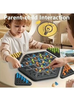NIBEMINENT Triangle Strategy Game - Family Entertainment Board Activity for All Stages, Durable ABS Material, Ideal Travel & Parent-Youngsters Interaction  - Image 5