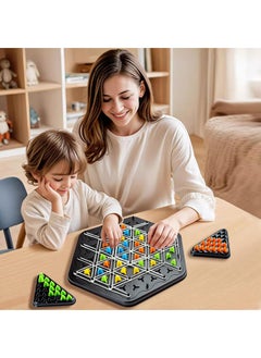 NIBEMINENT Triangle Strategy Game - Family Entertainment Board Activity for All Stages, Durable ABS Material, Ideal Travel & Parent-Youngsters Interaction  - Image 3