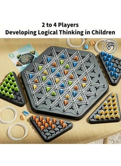 NIBEMINENT Triangle Strategy Game - Family Entertainment Board Activity for All Stages, Durable ABS Material, Ideal Travel & Parent-Youngsters Interaction  - Image 1