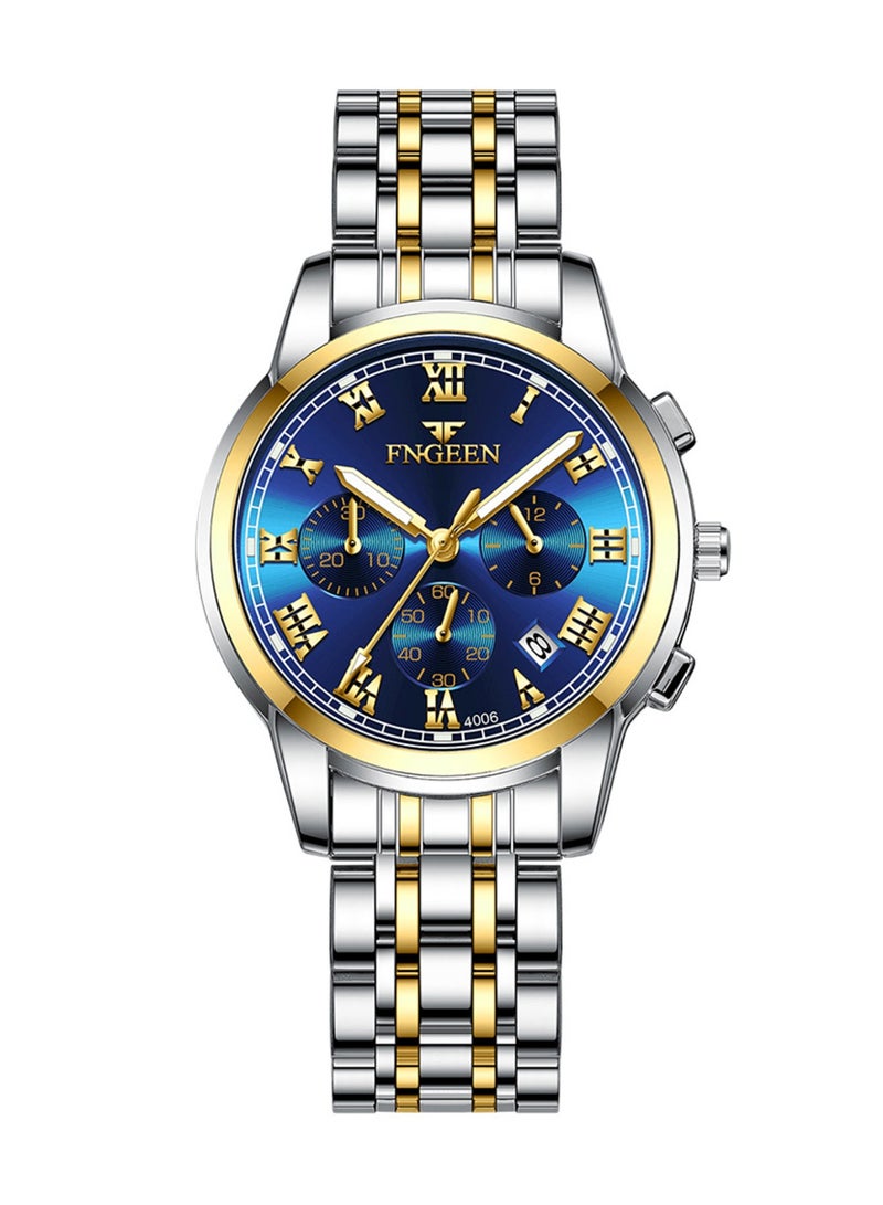 فنجين ساعات نسائية من أفضل العلامات التجارية الفاخرة المقاومة للماء وساعة التاريخ للسيدات بحزام من الفولاذ ساعة كوارتز كاجوال ساعة يد رياضية للنساء - Image 4