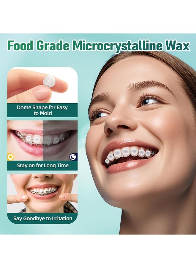 OceAura 120 Counts Orthodontic Wax For Braces Wax, Orthodontic Wax For Dental Wax, Easy To Mold Braces Wax, Easy Molding Long-Lasting Hold, Food-Grade Dental Wax Individually Sealed Packets, Portable And Easy To Tear - Image 4