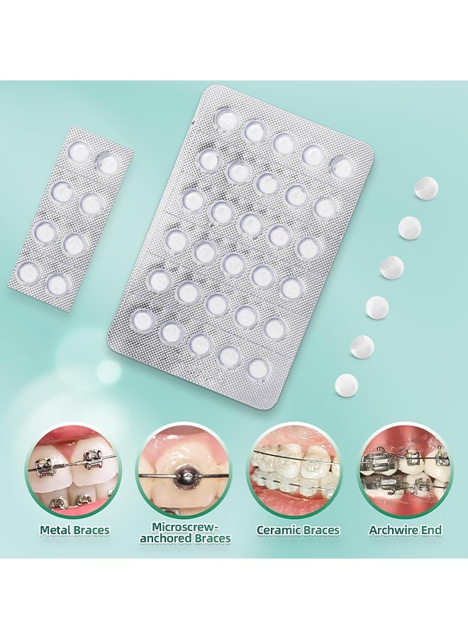 OceAura 120 Counts Orthodontic Wax For Braces Wax, Orthodontic Wax For Dental Wax, Easy To Mold Braces Wax, Easy Molding Long-Lasting Hold, Food-Grade Dental Wax Individually Sealed Packets, Portable And Easy To Tear - Image 5