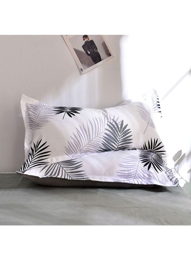 Bluejw Twin Size Bedding Set, Hotel Quality 4 Pcs Bedsheet Set With Bed Sheet 230x230cm, Quilt Duvet Cover 180x220cm And 2 Pcs Pillow Covers 48x74cm, Modern Design 4 Piece Bedding Set  - Image 5