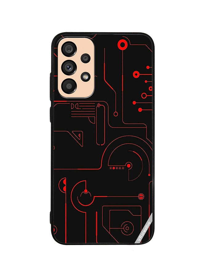 VR CREATIVE Protective Case Cover For Samsung Galaxy A72 Game Circuit Design Multicolour - Image 1