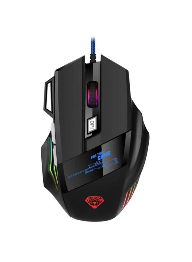 Generic Imperial Leopard M5 Mechanical Game Mouse Wired USB Luminous ...