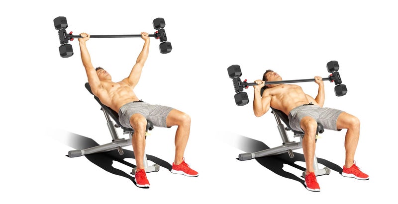 SEWD Dumbbell Converter by SEWD â€“ Turn Dumbbells into Barbell Set â€“ Adjustable Weights & Up to 220LB Capacity Barbell for Home Gym Full Body Workouts â€“ Red - Image 5