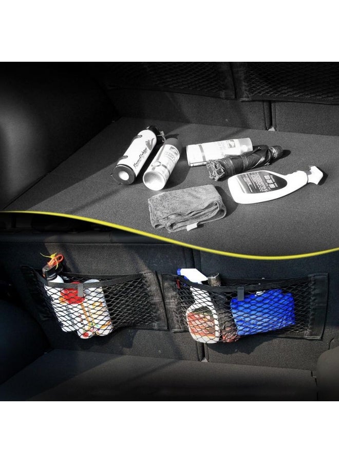 Generic Car Box Storage Bag Mesh Net Bag Luggage Holder Pocket Sticker Trunk Organizer Cargo Net - Image 3
