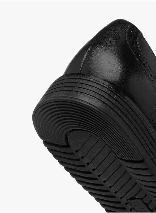 DUCHINI Mens Perforated Lace-Up Derby Shoes  - Image 5