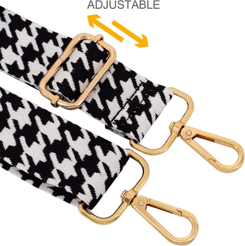 Adjustable Crossbody Strap 75cm To 145cm Length 3.8cm Width - Durable Nylon Canvas Non-slip Strap for Single Shoulder Crossbody Bag Use - Image 2