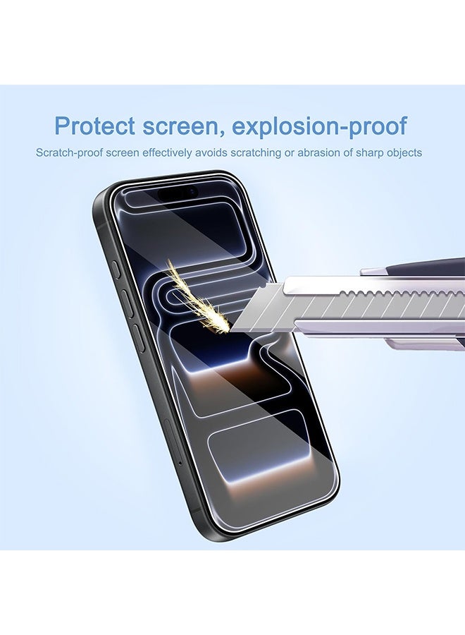 3 Pack Screen Protector for iPhone 17 Pro Max [6.9 inch] with Installation Frame, Tempered Glass, Sensor Protection, Dynamic Island Compatible, Case Friendly - Image 5