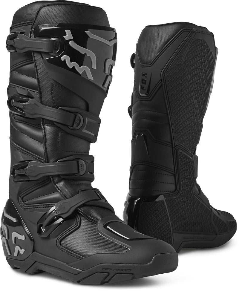Fox Racing Mens Comp X Motocross OffRoad Dirt Bike Boots Black 10