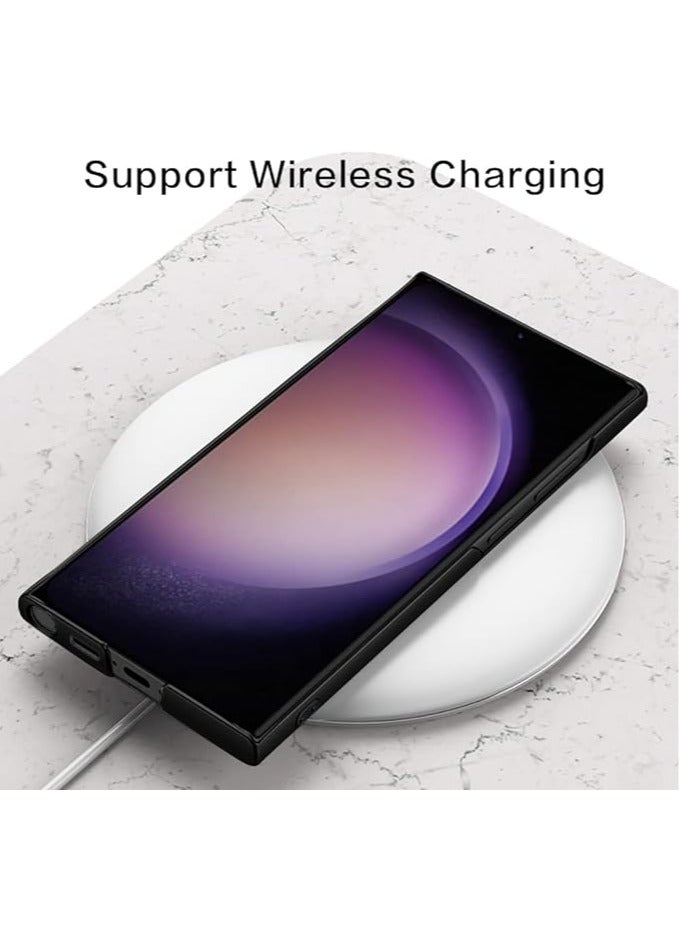 general Samsung Galaxy S24 Ultra/S24 Plus/S24 Case with Wristband, Wrist Stand Ultra Slim Matte Case, Heavy Duty S24 Ultra/S24 Plus/S24 Case with Raised Bezel Camera Protector - Image 4