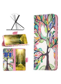 For Motorola Moto G72 Drawing Pattern Leather Phone Case(Tree Life)