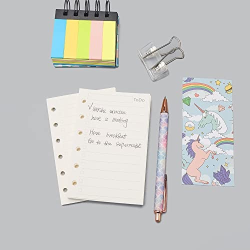 AxeWoodz A7 To Do List Refill Paper 3 Pack Binder Inserts 6-Hole Punched Filler Paper Planner Refills, 135 Sheets/270 Pages Refillable Planner Binder Paper for A7 Planner Inserts (A7, To Do List) - Image 5
