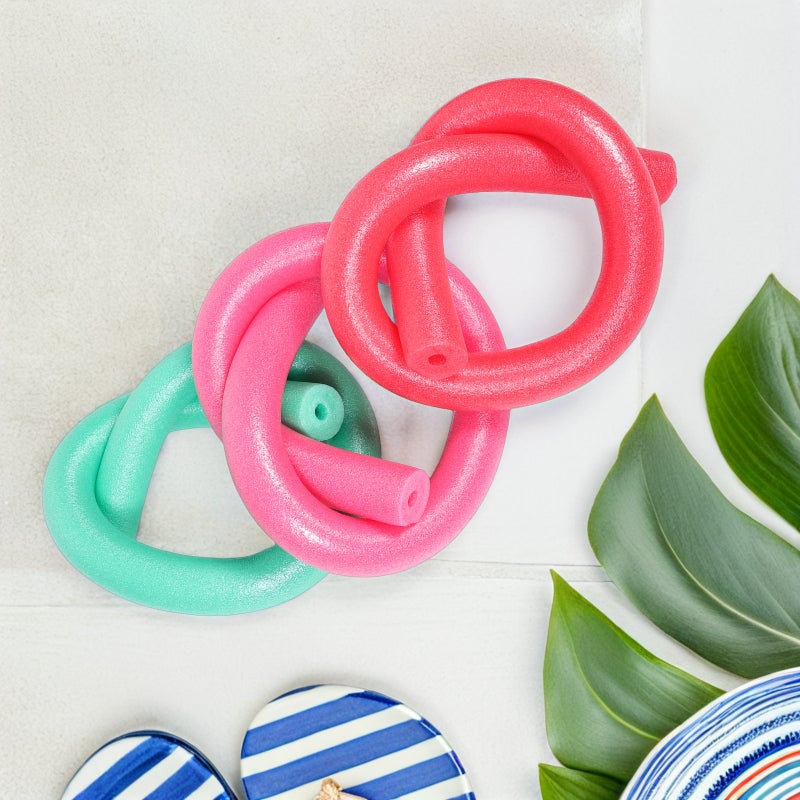 6 pcs Swim Noodles : Colored Pool Noodle Stick For Swimming Training -Floating Aid For Beginners Beach And Water Activities - Image 5