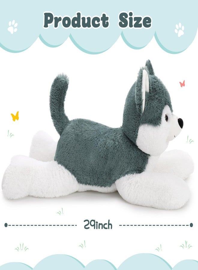 MorisMos Husky Stuffed Animal 28" Dog Stuffed Animal Husky Plush Stuffed Puppy Toy Dogs for Kids Stuffed Animals Plushie Dog Plush Gift for Kids Boys Girls Birthday Christmas - Image 4