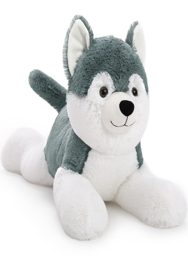 MorisMos Husky Stuffed Animal 28" Dog Stuffed Animal Husky Plush Stuffed Puppy Toy Dogs for Kids Stuffed Animals Plushie Dog Plush Gift for Kids Boys Girls Birthday Christmas - Image 1