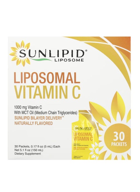 Liposomal Vitamin C with MCT Oil, 30 Packets, 0.17 fl oz (5 ml) Each