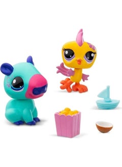 Littlest Pet Shop Minis 2-Piece Figure Set S2 - Capybara and Bird - 5 cm Minis  - Image 2