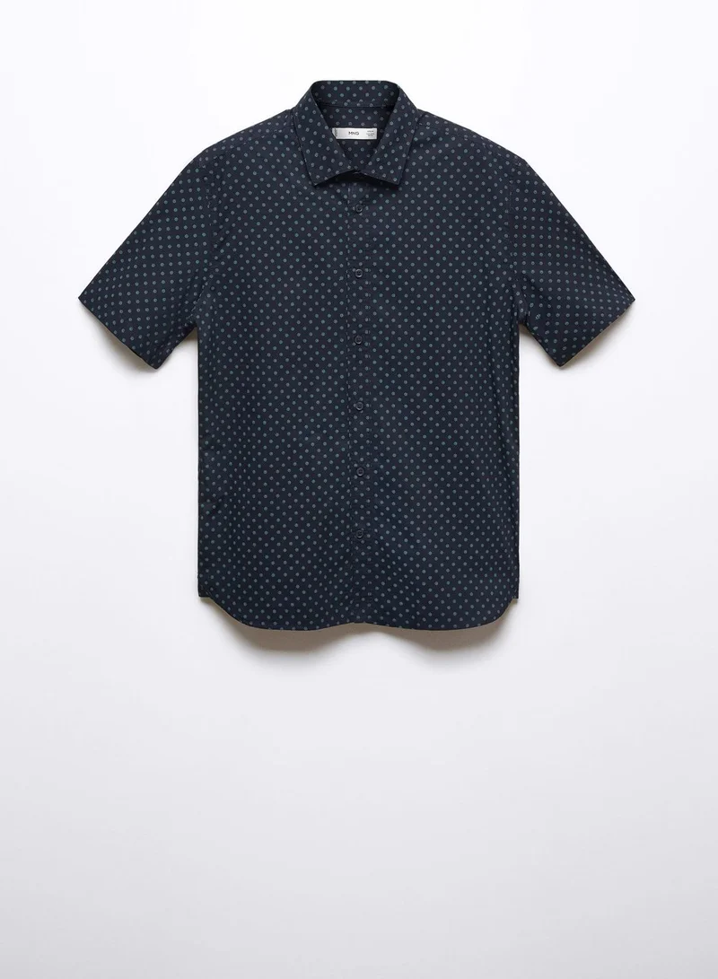 Mango Man Essential Micro Regular Fit Shirt