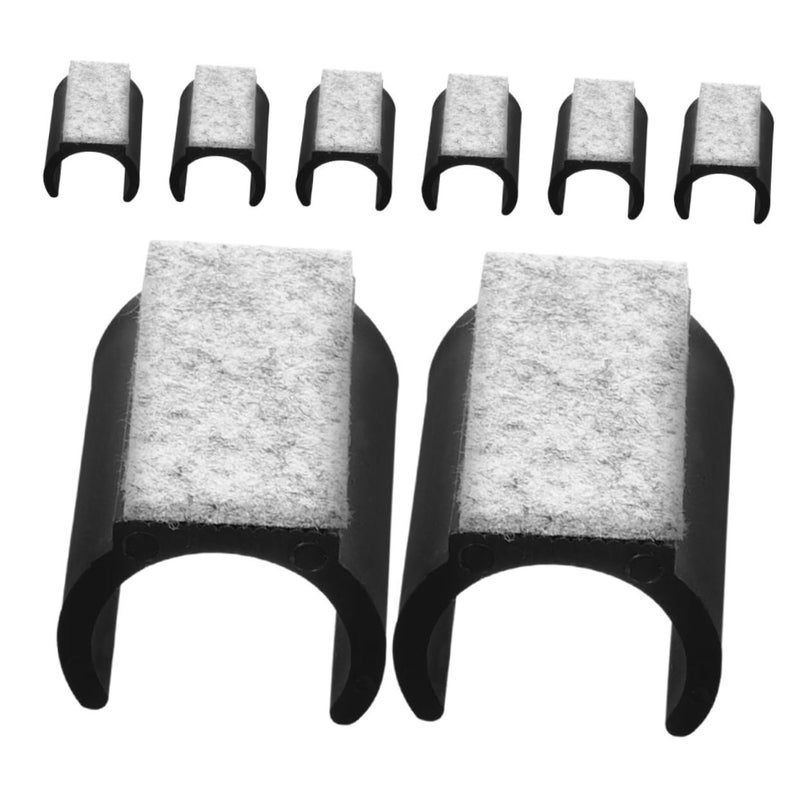 8 Pcs U Shaped Felt Furniture Leg Protectors Noiseless For Hardwood Floors Chair Feet Caps - Image 2
