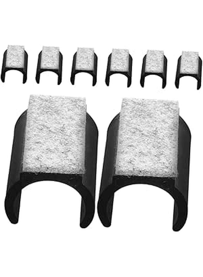 8 Pcs U Shaped Felt Furniture Leg Protectors Noiseless For Hardwood Floors Chair Feet Caps - Image 1