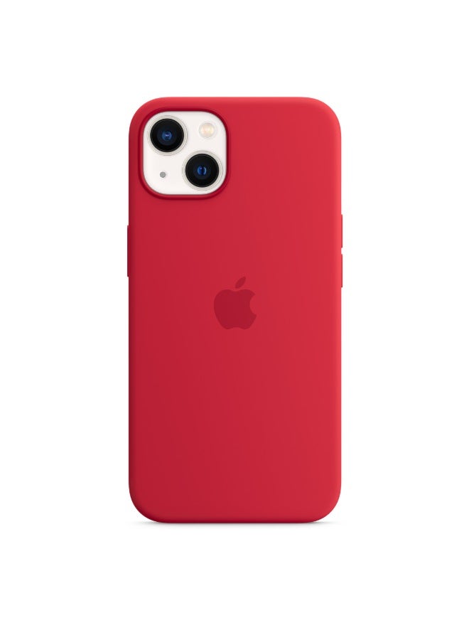 فريق ديلوكس غلاف سيليكون آيفون 13 مع MagSafe (Red) - Image 1