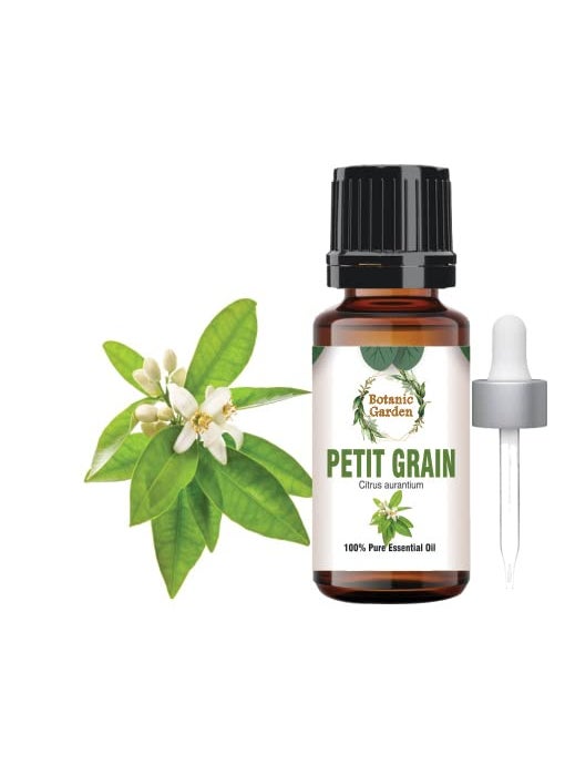BOTANIC GARDEN Botanic Garden Petit Grain Essential Oil Mood Lifter for Better Focus Moisturized Skin Natural Therapeutic Grade Petitgrain Oil Essential Oils for Aromatherapy Diffuser Topical Use 10ML  - Image 1