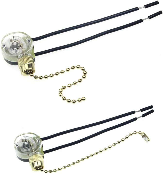 2Pcs Portable Zipper Pull Chain On Off Switch For Light And Fan - Image 2