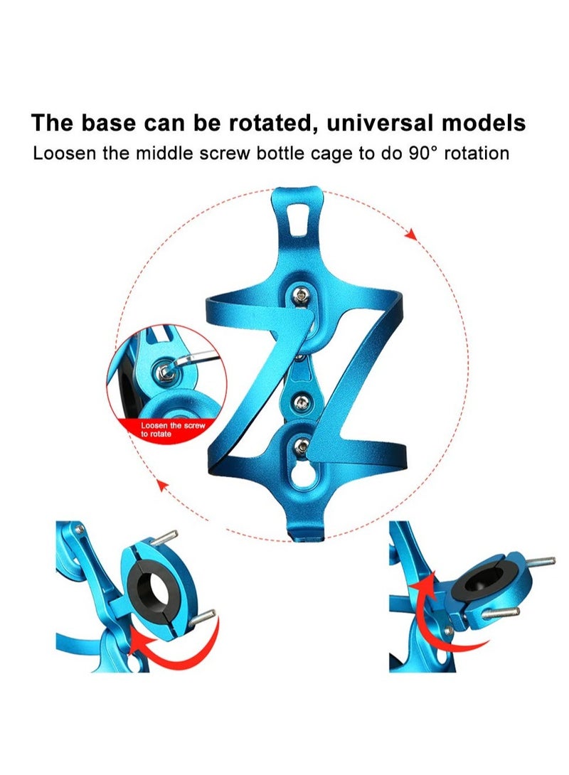 SOLARAE Bike Water Bottle Holder, Lightweight And Strong Bicycle Water Bottle Cage, Easy To Mount, Base Rotate 90°, Universal Aluminum Water Bottle Carrier For Road & Mountain Bikes/Strollers - Image 4