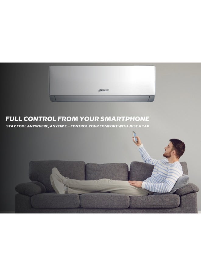 GeneralGold - General Gold 2 Ton Split Air Conditioner 24000 BTU, T3 Cool Only with WIFI, Energy-Efficient R410, Durable Design, Quiet Operation, Easy Installation with Pipe Kit, 2T AC Unit Rotary System (2Ton) - Image 1