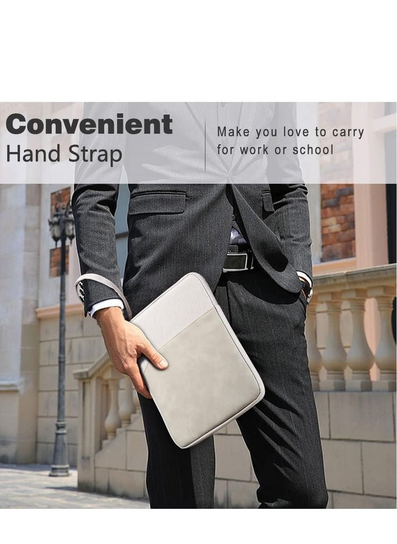 Y&D 9-11 Inch Tablet Sleeve Bag Carrying Case for iPad Pro 11 2021-2018, Air 5/4 10.9, 10.2, Galaxy Tab A8 10.5/Tab S8 11", Surface Go 2/1, Protective with Pocket, Light Gray  - Image 2