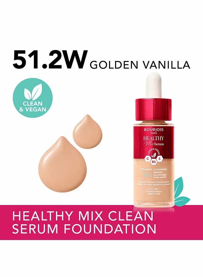 BOURJOIS PARIS Healthy Mix serum Foundation 51.2 Golden Vanilla - Image 2