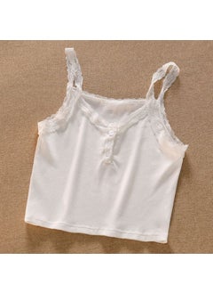 White strap with chest pad [single piece]]