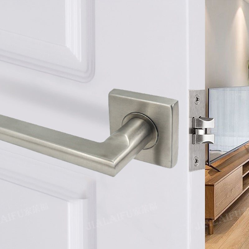 Privacy Bathroom Door Lever Lock Set for Home Interior Door Keyless Heavy Duty Bedroom Door Lock Handle - Image 4
