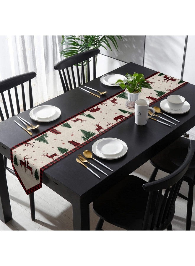 the purple tree The Purple Tree Christmas Table Runner Cloth for 6 Seater Table (13x72 inches) Table Runner for Dining Table, Christmas Table Runner, Xmas Table Runner, Christmas Gift - Image 1