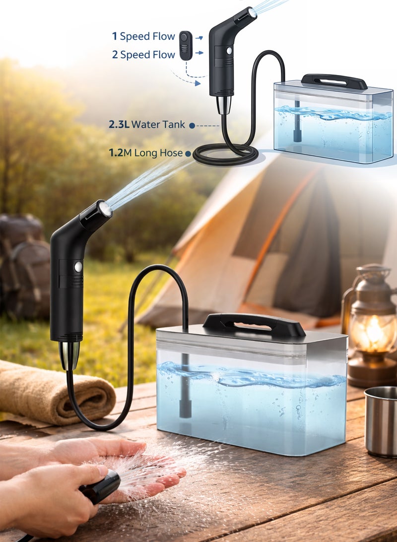 Toshonics Portable Bidet for Travel – Rechargeable Travel Bidet Shattaf with Water Tank – Handheld Muslim Bidet Sprayer for Toilet, Camping, Hiking, Outdoor Use – Compact, Lightweight, Portable, Hygienic - Image 1